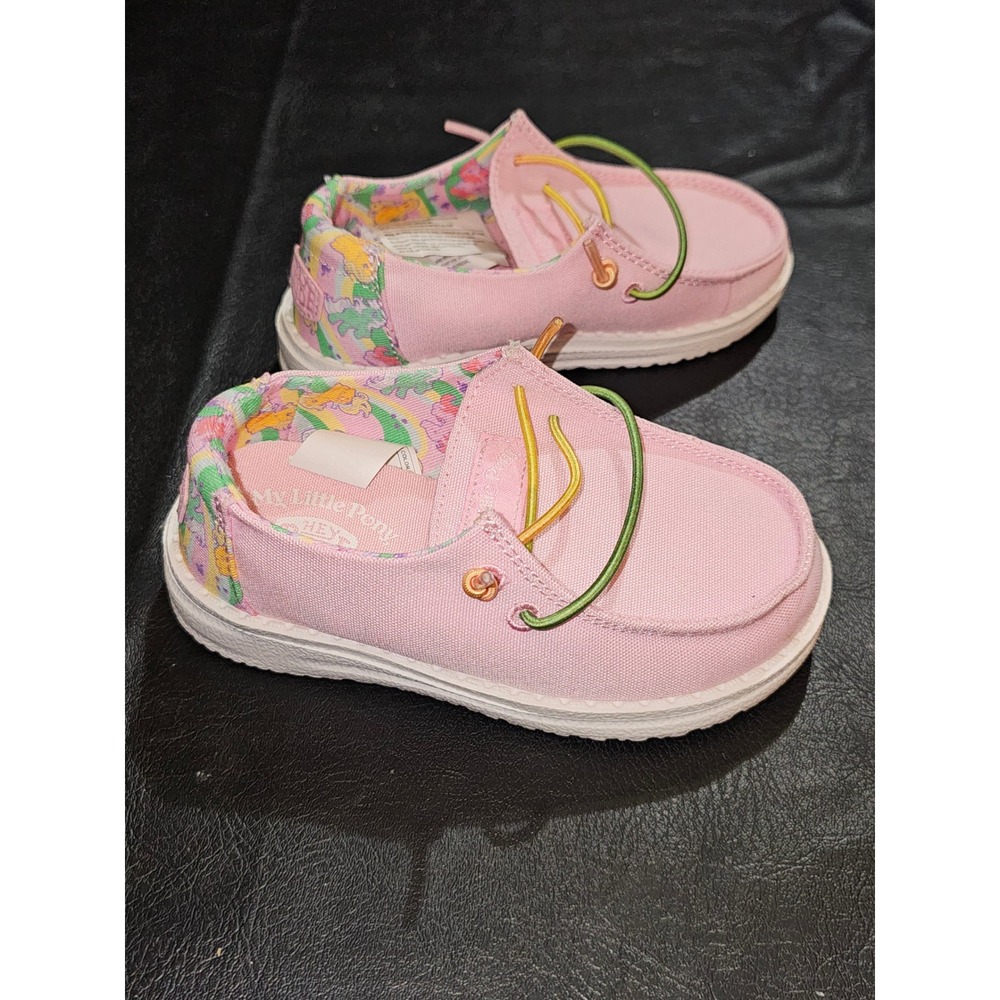 NWOT Hey Dude Toddler Girls My Little Pony Pink Wendy Shoes C8 8